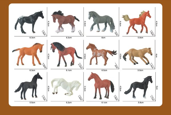 Funny educational gift PVC solid toy horse figure