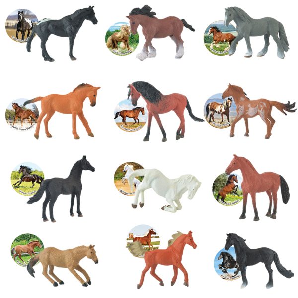 Funny educational gift PVC solid toy horse figure
