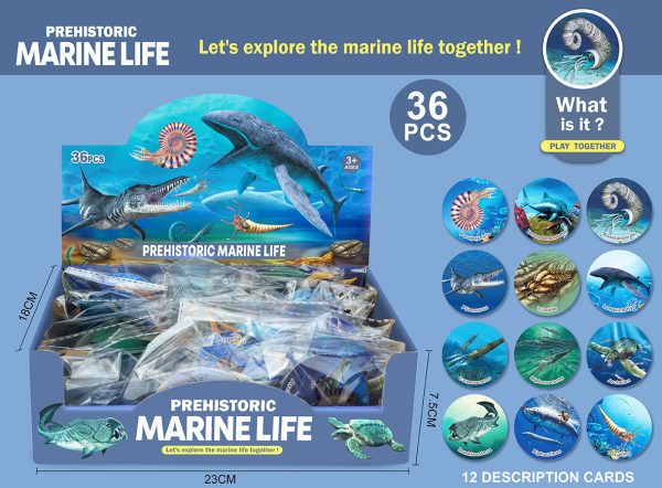 Mini solid plastic sea animal toys