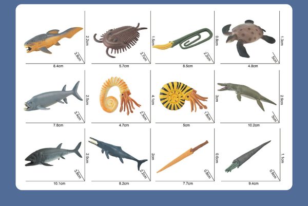 Mini solid plastic sea animal toys