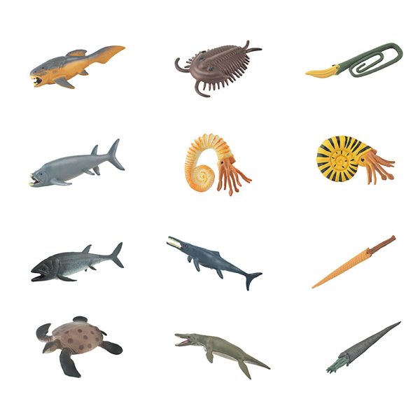 Mini solid plastic sea animal toys