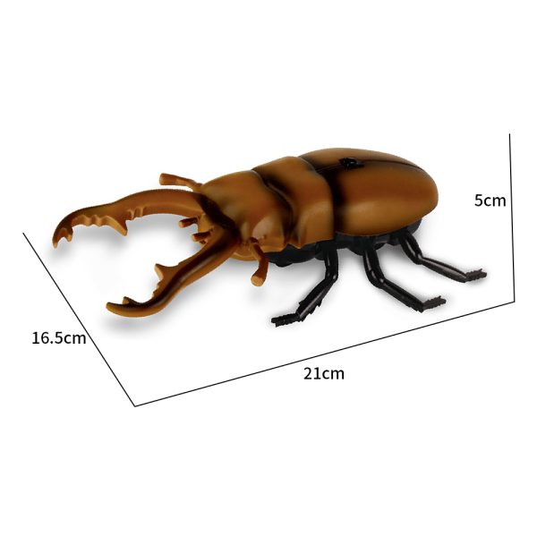 Simulation walking movable leg light up funtion infrared rc beetle toy