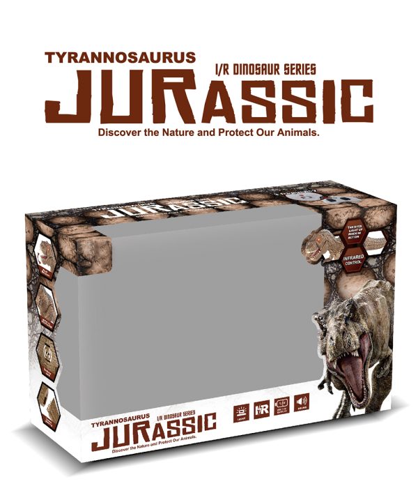 With sound and light T-rex figure walking toy radio control dinosaur