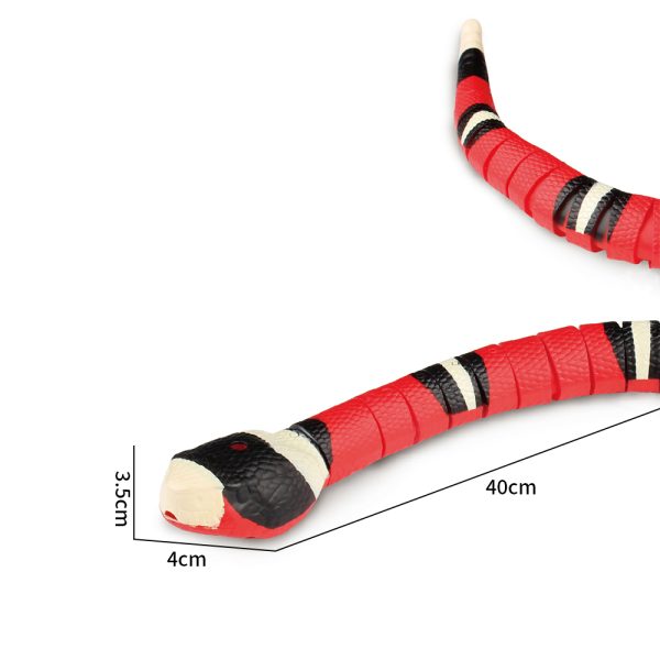 Touch sensitive light and tongue retraction swing electronic toy snakes