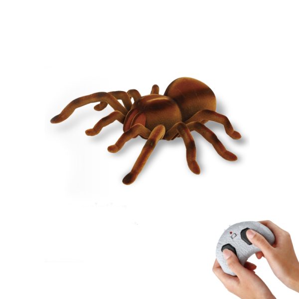 360 rotating light up eye crawling function rc spider toy