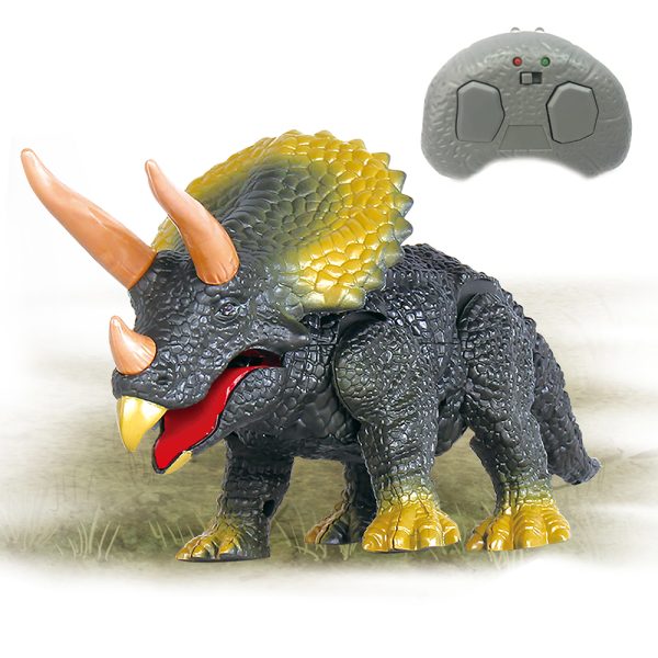 With light and sound plastic Triceratops led dinosaur rc toys