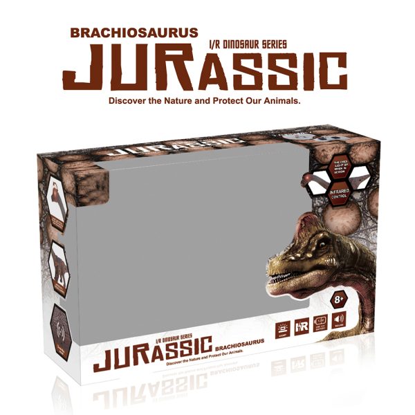Light up walking brachiosaurus plastic dinosaur toys remote control