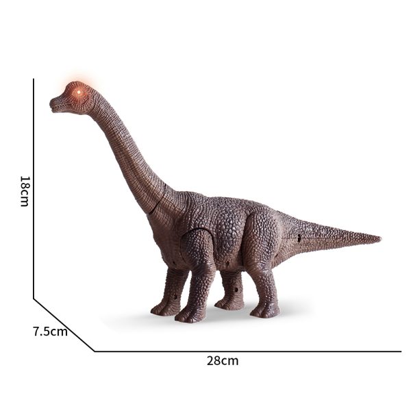 Light up walking brachiosaurus plastic dinosaur toys remote control