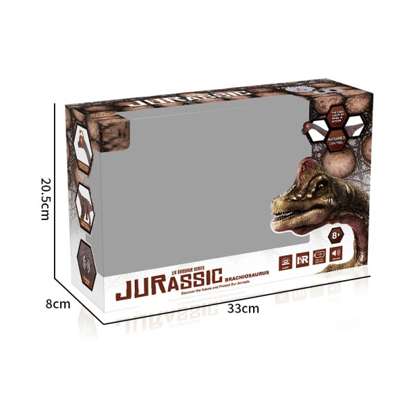 Light up walking brachiosaurus plastic dinosaur toys remote control
