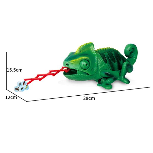 5 channel chameleon model reptile toy rc animals with light and sound