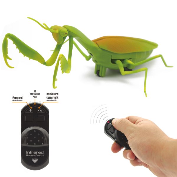 3 channel plastic infrared mantis insect rc toy animal