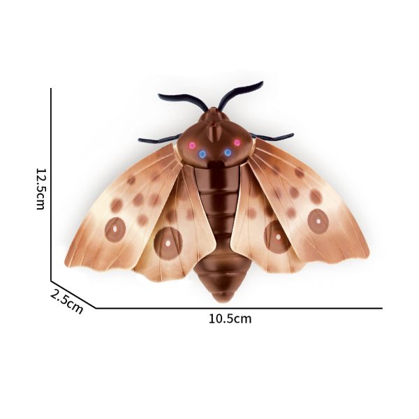 plastic moth walking animal 10m Control distance rc insect toy