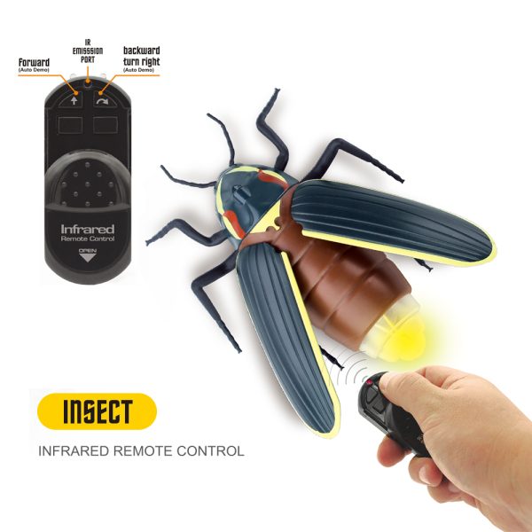 With light natural world animal insect toy rc glowworm