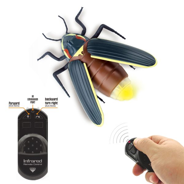 With light natural world animal insect toy rc glowworm