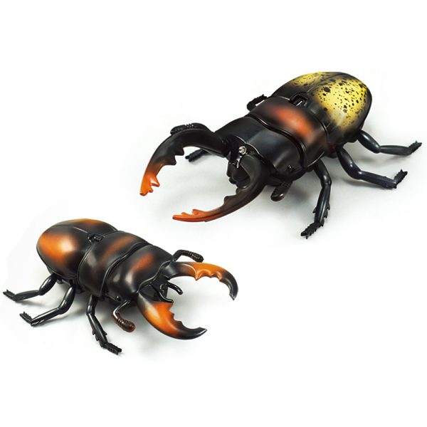 Funny small vivid walking plastic rc infrared control beetle toy