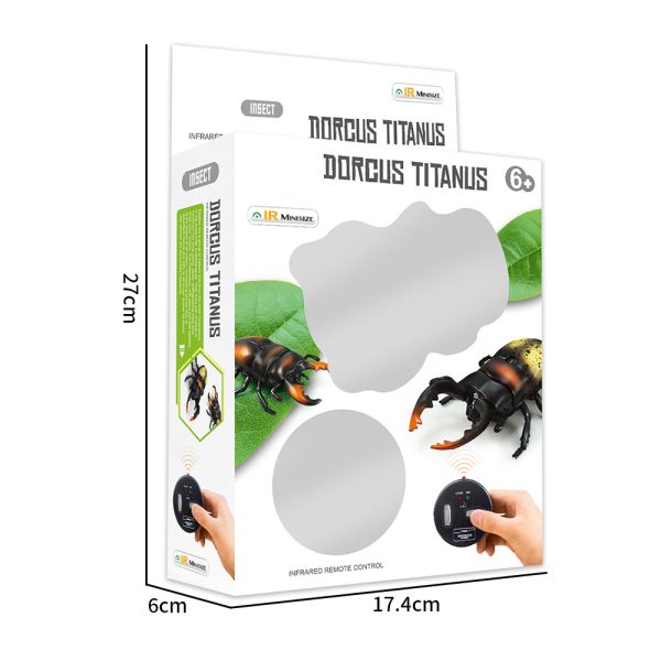 Funny small vivid walking plastic rc infrared control beetle toy