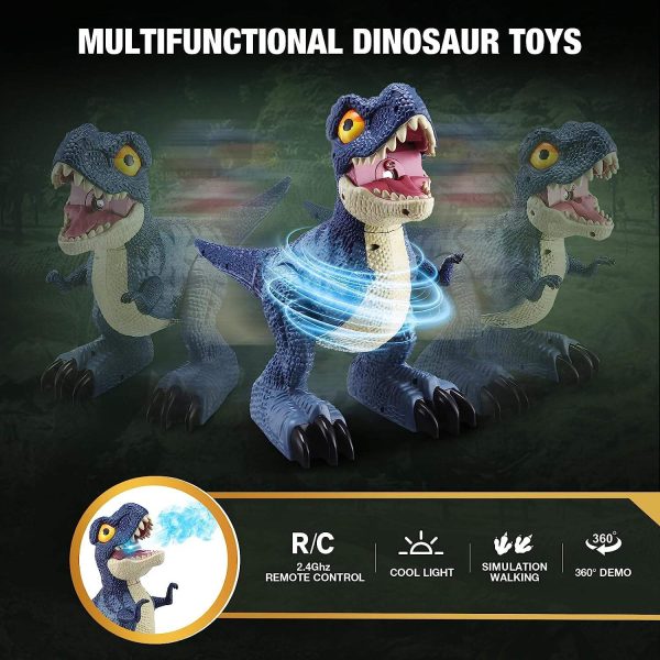 360 rotating Touch sensing dance spray T-rex RC dinosaur