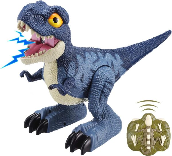 360 rotating Touch sensing dance spray T-rex RC dinosaur