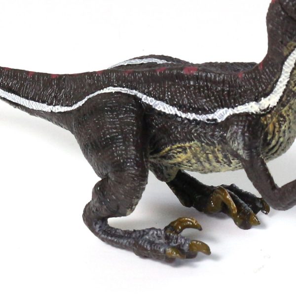 Solid hand painted Table figurines pvc toy raptor dinosaur model