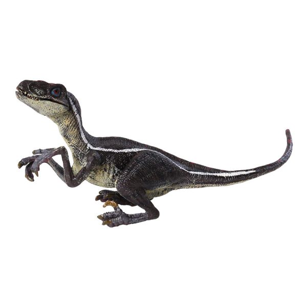 Solid hand painted Table figurines pvc toy raptor dinosaur model