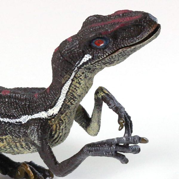 Solid hand painted Table figurines pvc toy raptor dinosaur model