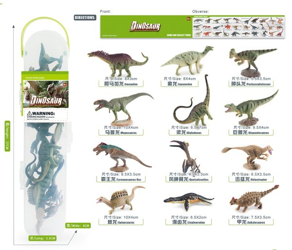 Different kinds plastic pvc solid small dinosaur model toy