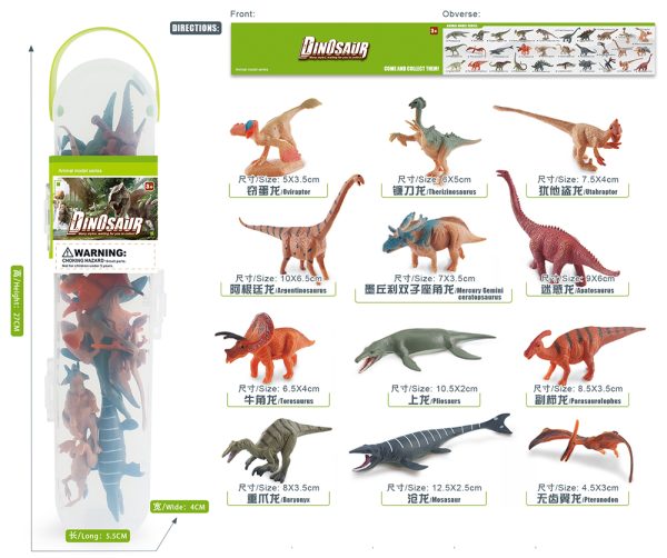 Different kinds plastic pvc solid small dinosaur model toy