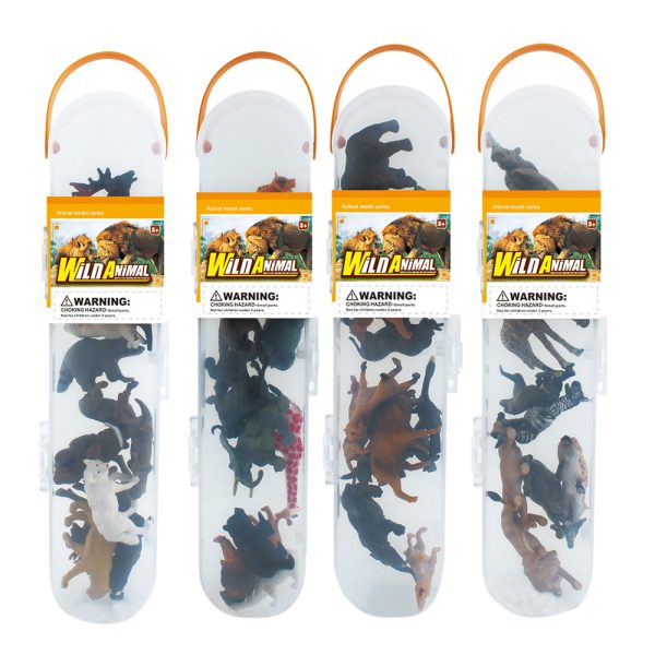 Small vivid skin solid safari wildlife model toy