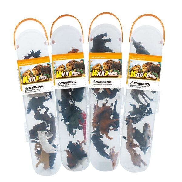Small vivid skin solid safari wildlife model toy