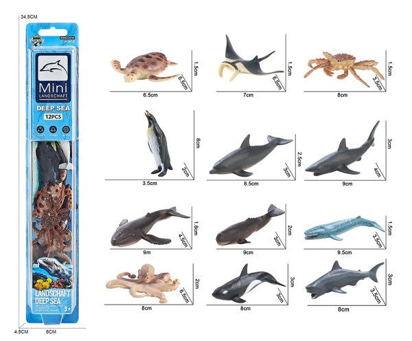 Blister card packaging solid mini plastic figure animal dinosaur toy