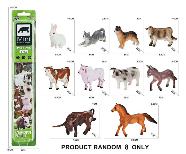 Blister card packaging solid mini plastic figure animal dinosaur toy