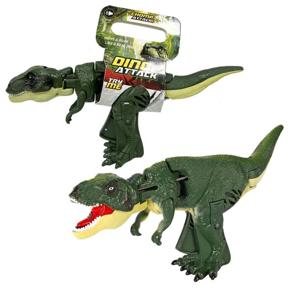 T rex dinosaur toy with sound decompression