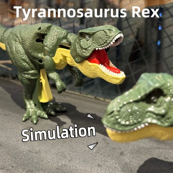 T rex dinosaur toy with sound decompression