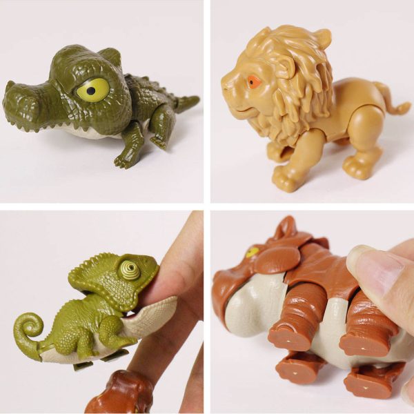 Funny gift small cheap movable joint animal toy