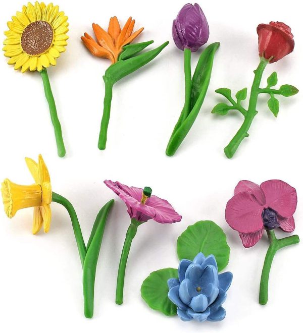 Mini simulation statue 3d model PVC flower plant toy