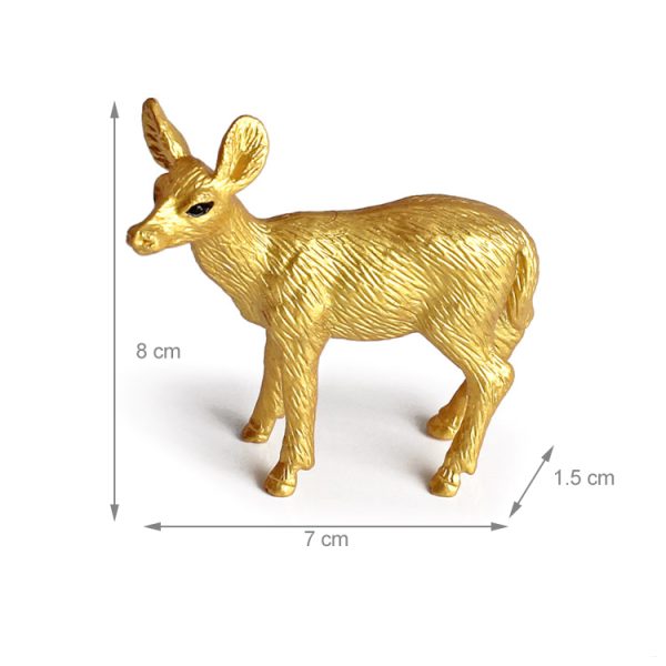 Golden forest animal toy reindeer figurines