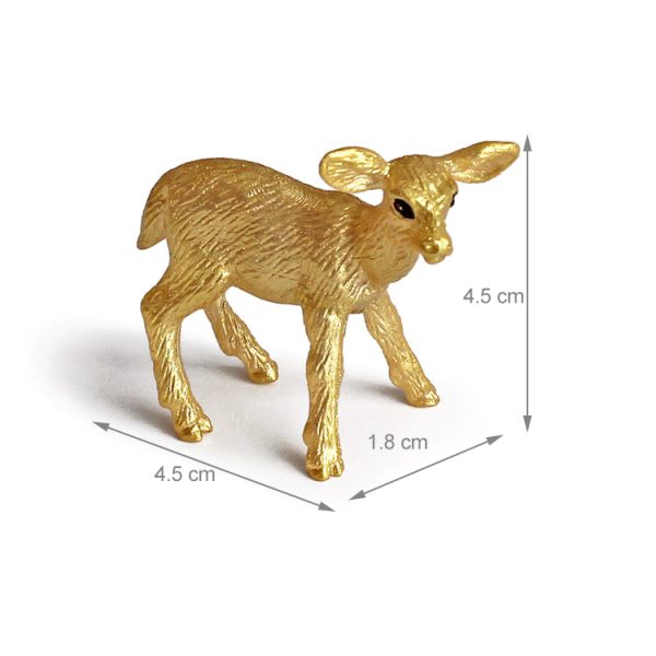 Golden forest animal toy reindeer figurines
