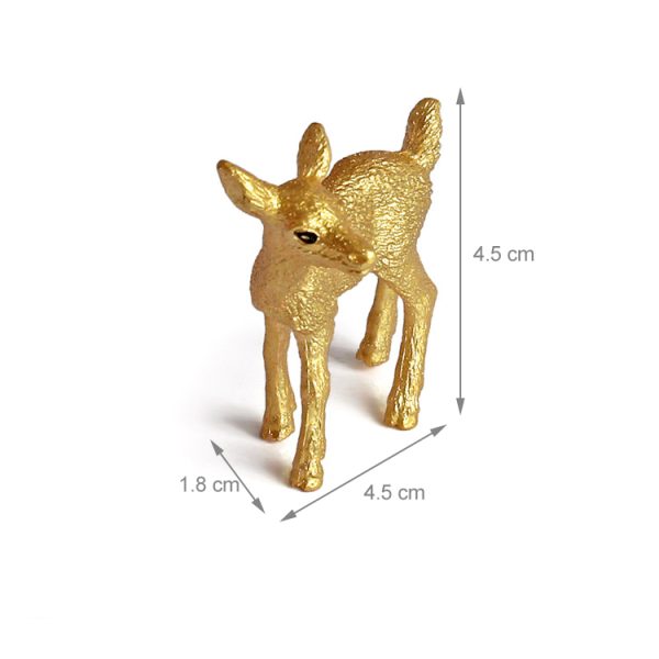 Golden forest animal toy reindeer figurines
