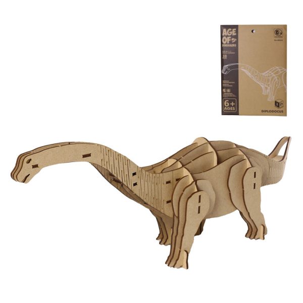 diy craft 38pcs brachiosaurus model 3d wooden puzzle toy