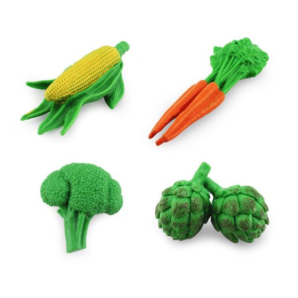 2 inches mini plastic figurines 3d vegetable and fruit model toys