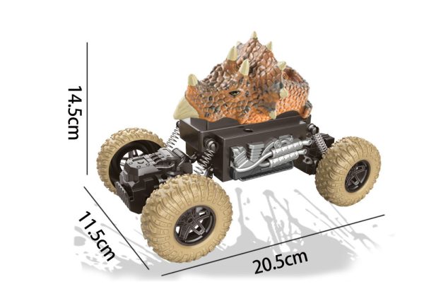 USB charging 4 channel dinosaur toy RC climbing car for boys