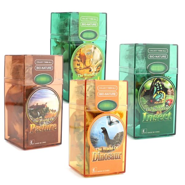 colorful PVC box packaging plastic figure small animal toy