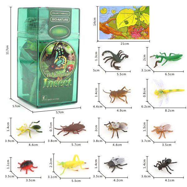 colorful PVC box packaging plastic figure small animal toy