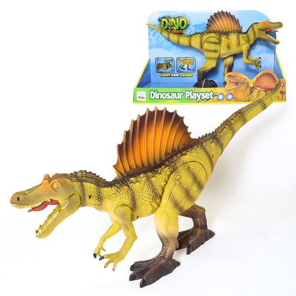 Movable jar and arm spinosaurus model plastic electric dinosaur toy with sound