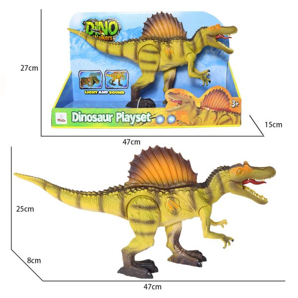 Movable jar and arm spinosaurus model plastic electric dinosaur toy with sound