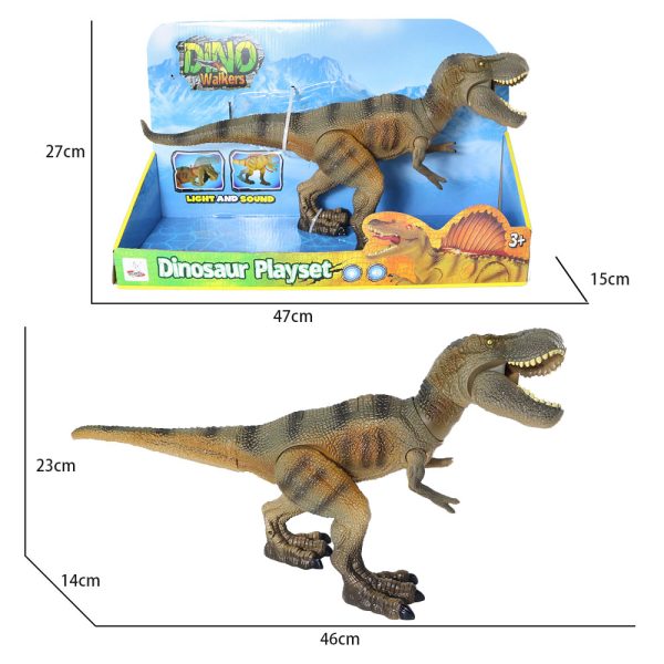 Movable jar arm T-rex plastic electric dinosaur model with light and sound