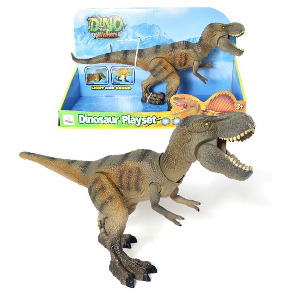 Movable jar arm T-rex plastic electric dinosaur model with light and sound