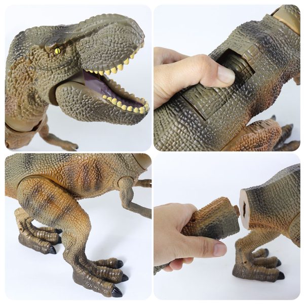 Movable jar arm T-rex plastic electric dinosaur model with light and sound