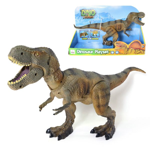 Movable jar arm T-rex plastic electric dinosaur model with light and sound