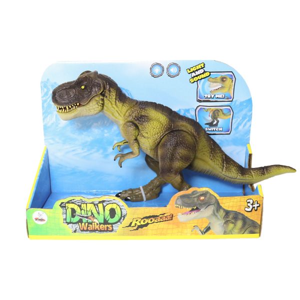 plastic toy T-rex movable jar electric dinosaur figure